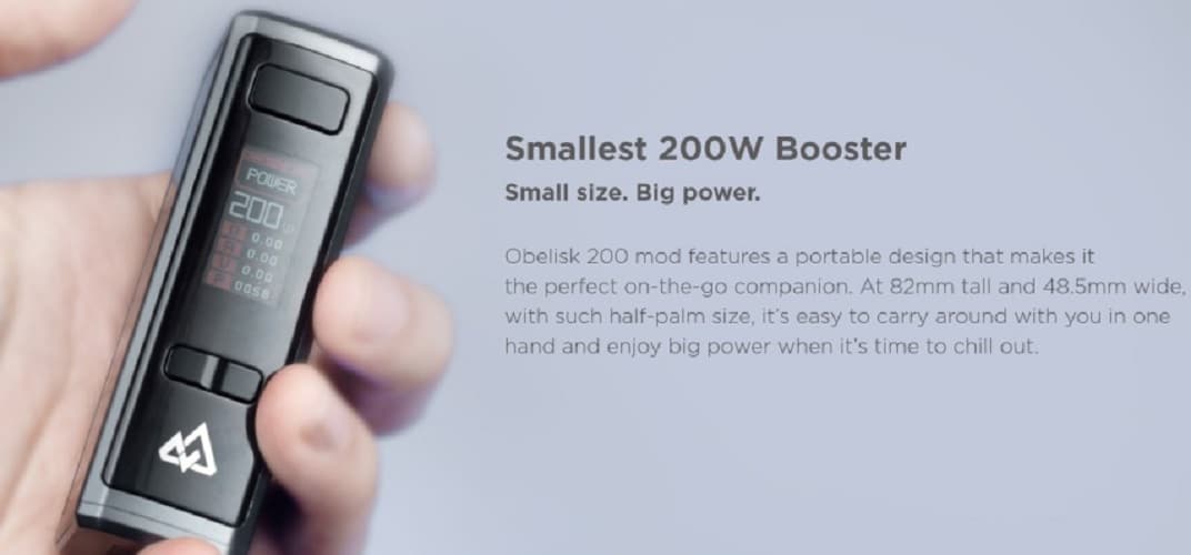 Geekvape Obelisk 200w Vape Kit Geekvape Obelisk 200 Mod $30.89 | Kit $44.24