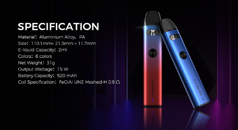 Uwell Caliburn A2 Pod Kit Uwell Caliburn A2 Pod System $8.66