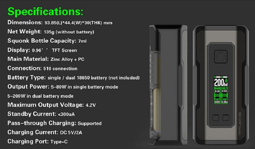 Wotofo Profile Squonk Box Mod Wotofo Profile Squonk Mod $24.43