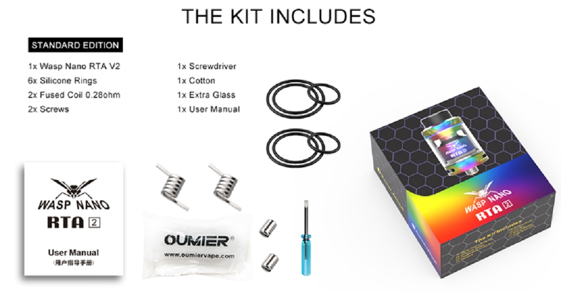 Oumier Wasp Nano RTA V2 Oumier Wasp Nano V2 RTA $12.93