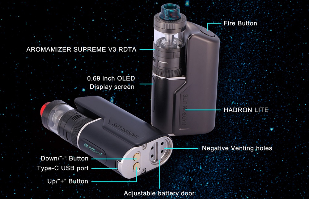 Steam Crave Hadron Lite Combo Kit Steam Crave Hadron Lite SBS Mod $45.90