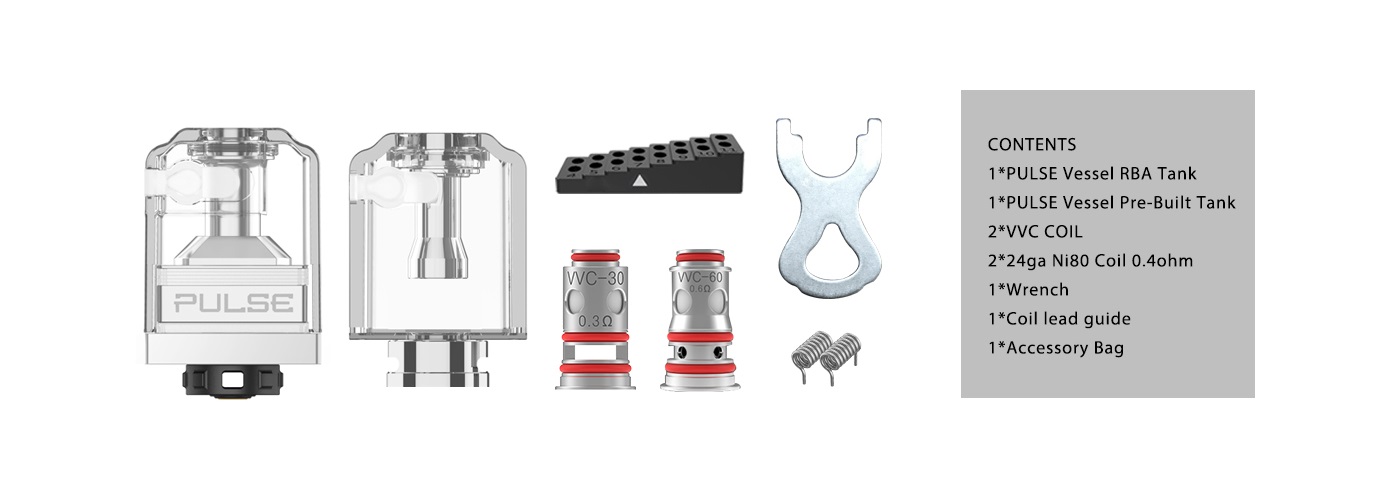 Vandy Vape Pulse Vessel RBA Kit Vandy Vape Pulse Vessel Kit $9.99