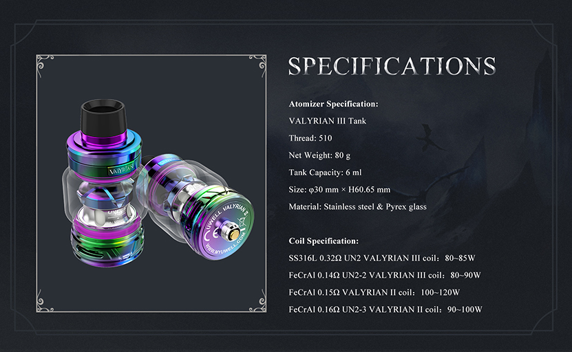 Uwell Valyrian 3 Uwell Valyrian 3 Tank $23.99