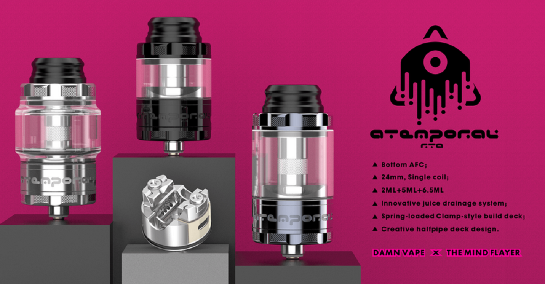 Damn Vape ATEMPORAL 24mm RTA Damn Vape x The Mind Flayer Atemporal 24mm RTA $27.20 (USA)