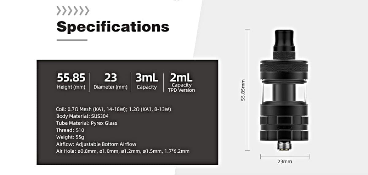Wirice Launcher Mini Sub Ohm Tank Wirice Launcher Mini Tank $7.94
