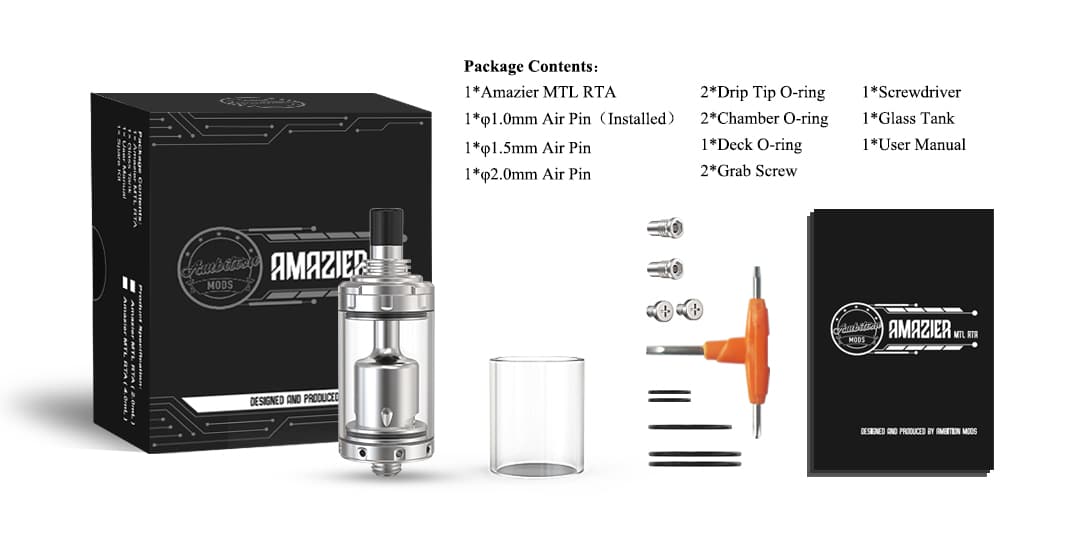 Ambition Mods Amazier MTL RTA 22mm Ambition Mods Amazier MTL RTA 39.99