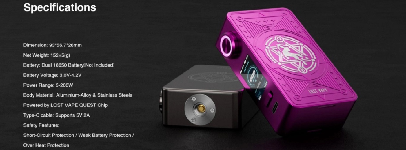 Lost Vape Centaurus M200 Vape Kit Lost Vape Centaurus M200 Mod $32.90 | Starter Kit $44.70