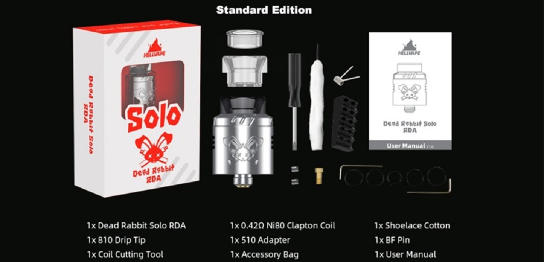 Hellvape Dead rabbit Solo RDA 22mm Hellvape Dead Rabbit Solo RDA $15.99