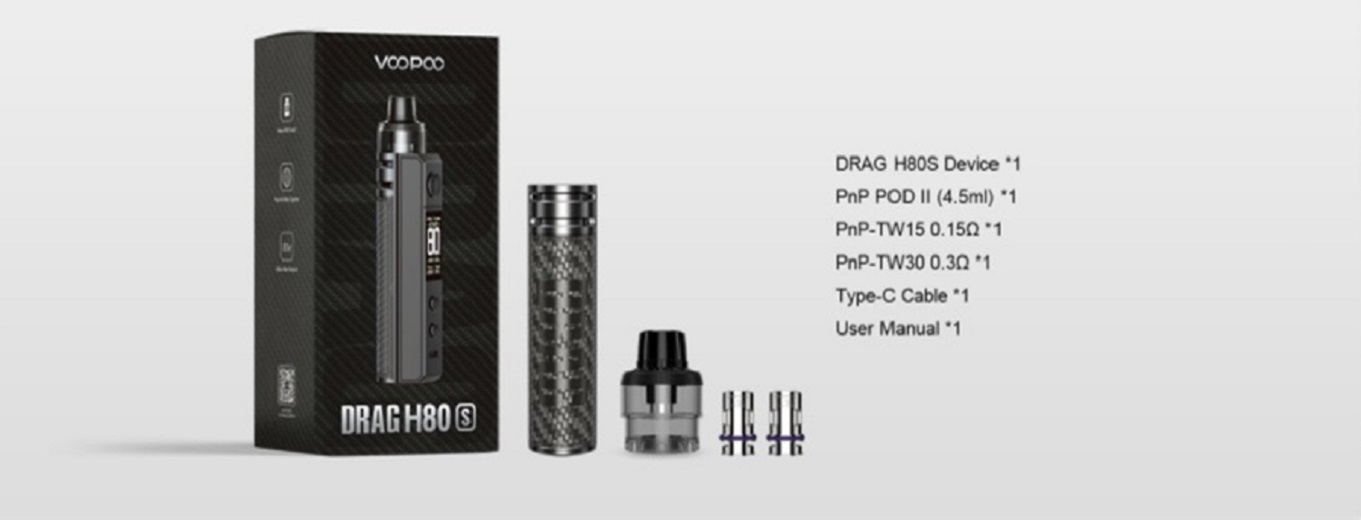 VooPoo Drag H80 S Kit VooPoo Drag H80 S Pod Mod Kit $21.99