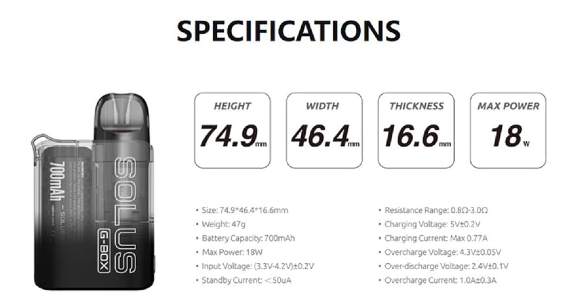 Smok Solus G Box Pod System Smok Solus G-Box Pod Kit $10.49 (USA)