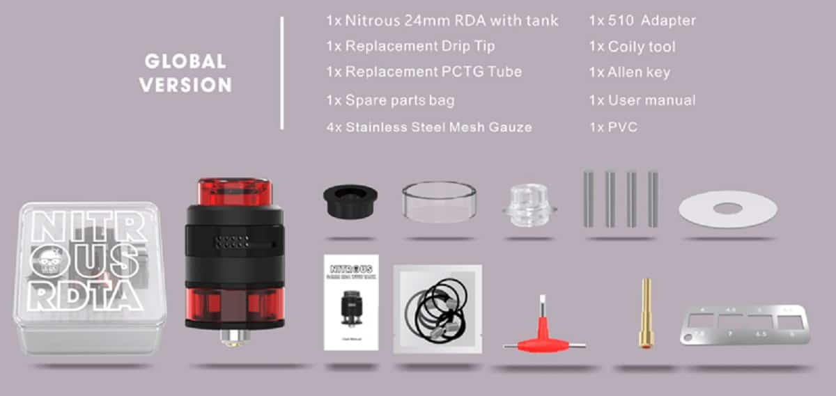 Damn Vape Nitrous RDTA Tank Damn Vape Nitrous RDTA $35.99 (USA)