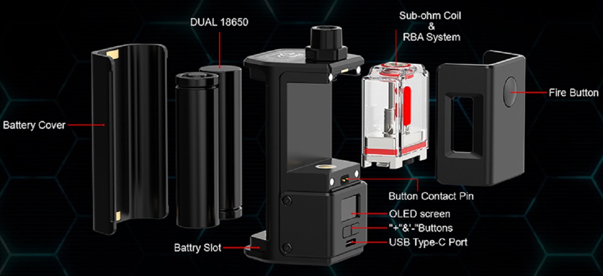Dovpo Ethos Boro Vape Mod Dovpo Ethos Boro Kit $110.49