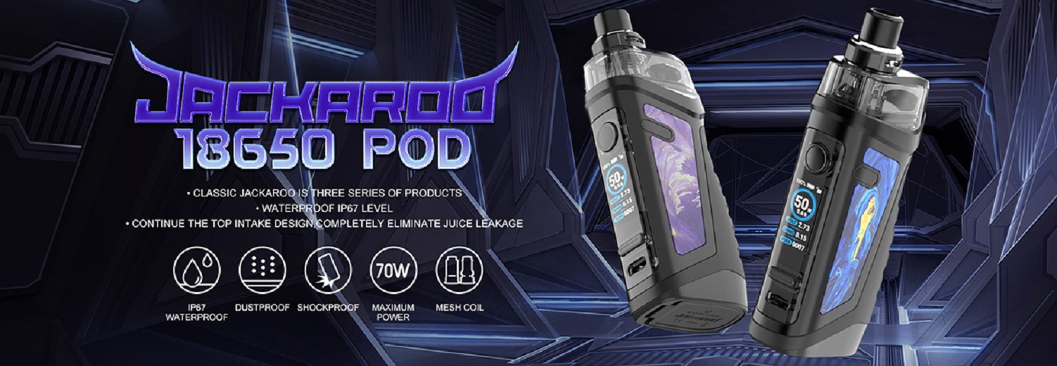 Vandy Vape Jackaroo 18650 Pod Vape Vandy Vape Jackaroo 18650 Pod Kit $21.99