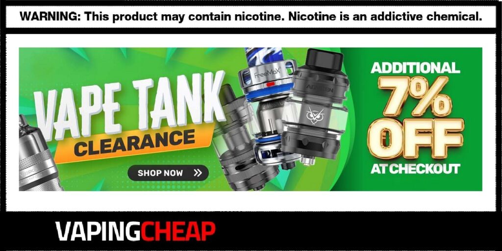 Eightvape Vape Tank Clearance Sale Oct 2023 EightVape Vape Tank Clearance Sale!