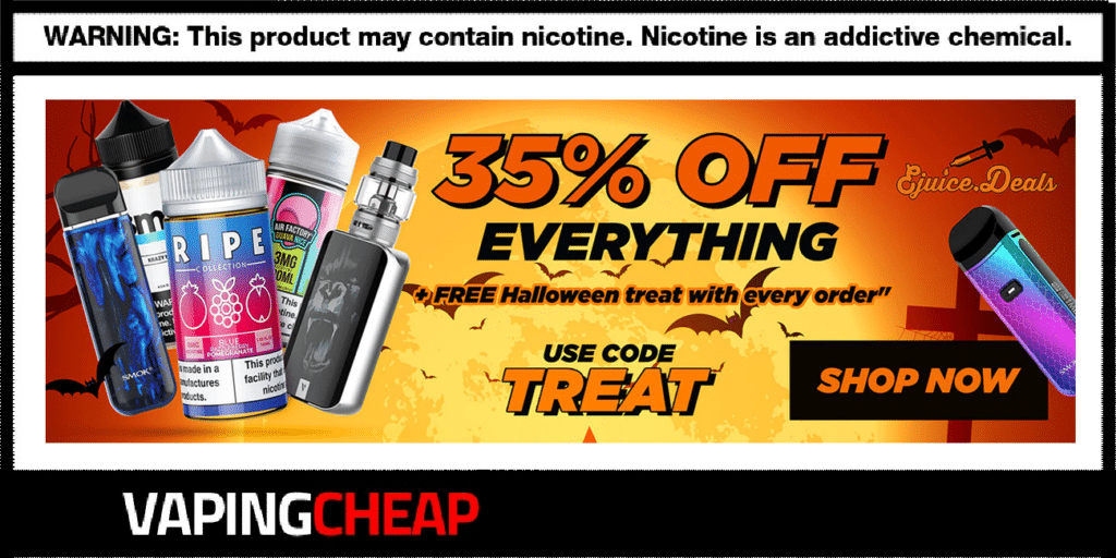 Ejuice.Deals Halloween Sale 2023 EJuice.Deals Halloween Sale! 35% Off Everything