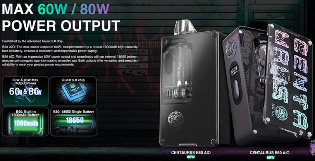Lost Vape Centaurus B80 AIO Kit Lost Vape Centaurus B80 AIO Kit $41.99