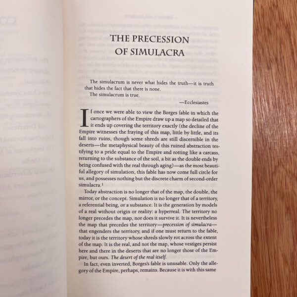 Simulacra and Simulation by Jean Baudrillard - Image 5