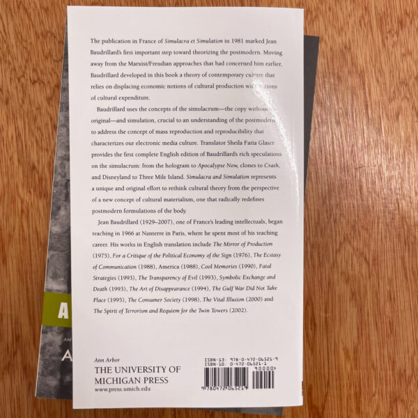 Simulacra and Simulation by Jean Baudrillard - Image 6