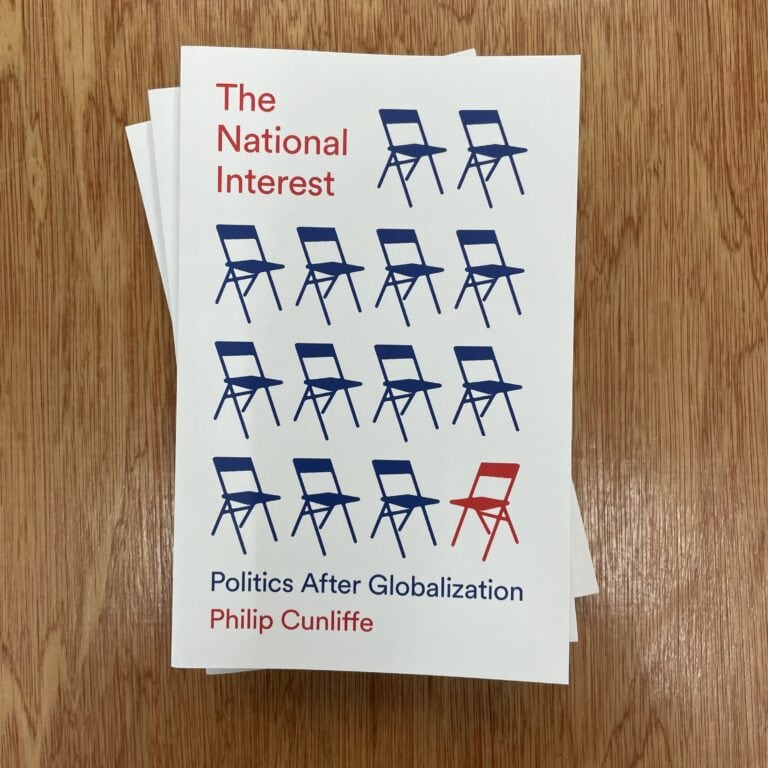Chairs illustration with one red chair out of ten on the cover of a book titled