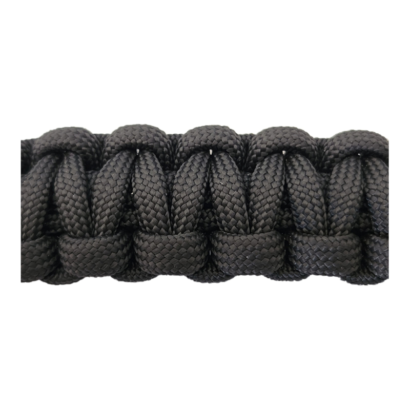 Voorbeeld kleur Paracord armband antraciet