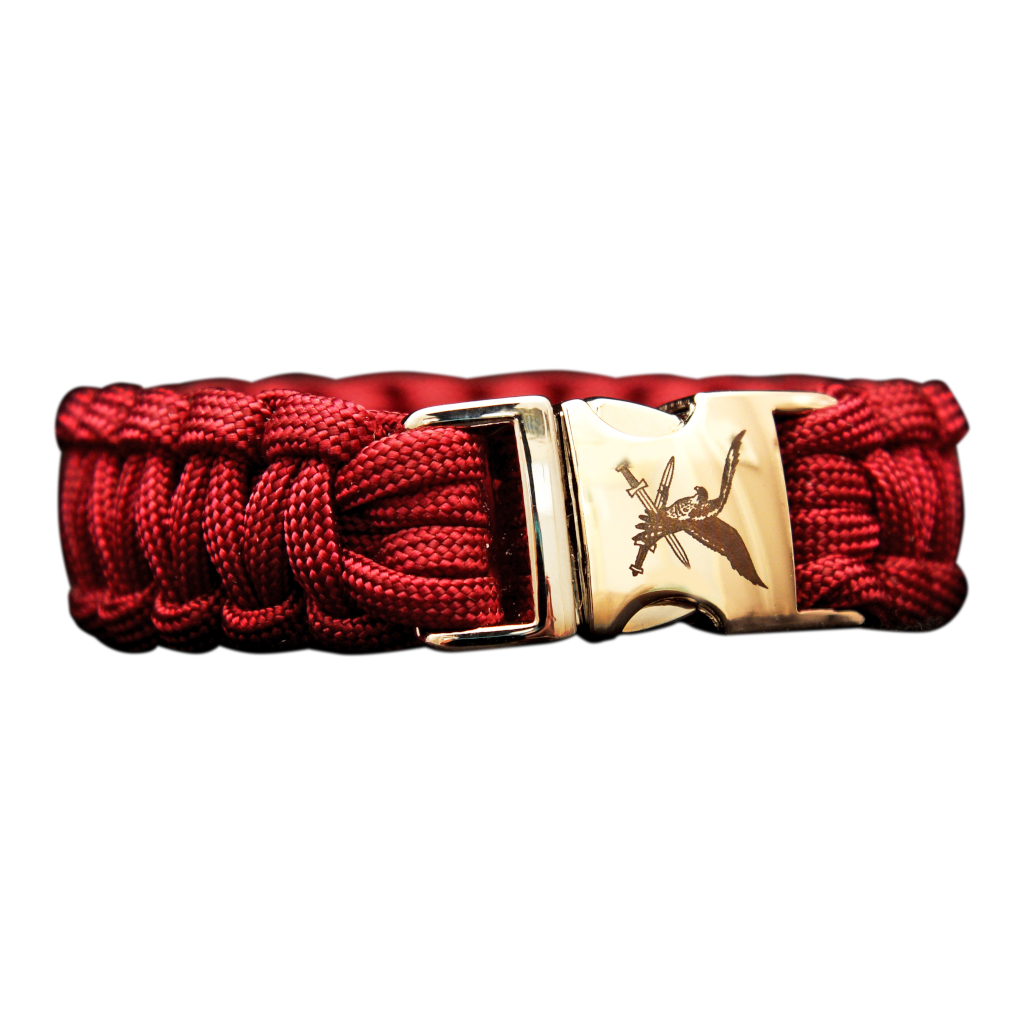 Armband paracord Luchtmobiele brigade rood