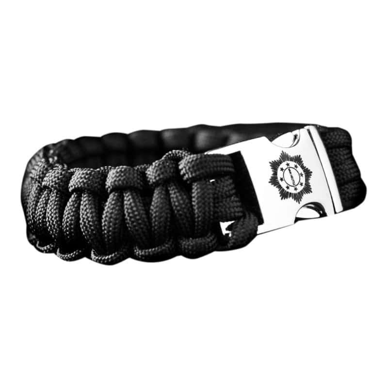Armband paracord regiment van heutsz zwart