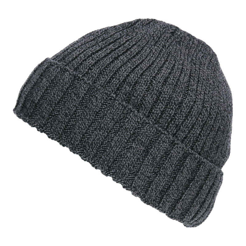 Beanie Muts Heavy Knit grijs