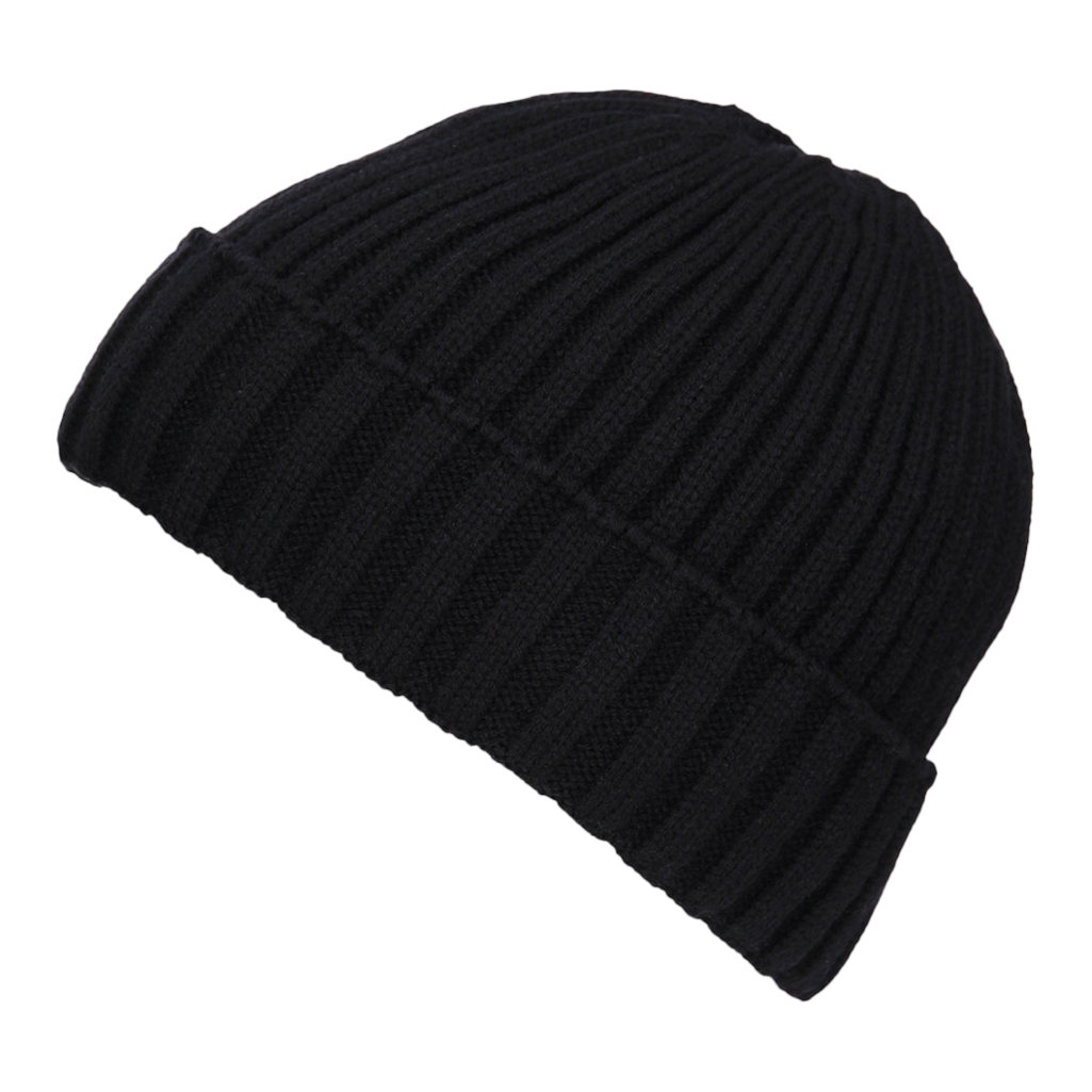 Beanie Muts Heavy Knit zwart