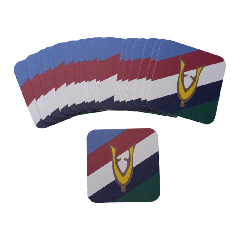 Bierviltjes veteranenvlag 20 stuks in verpakking