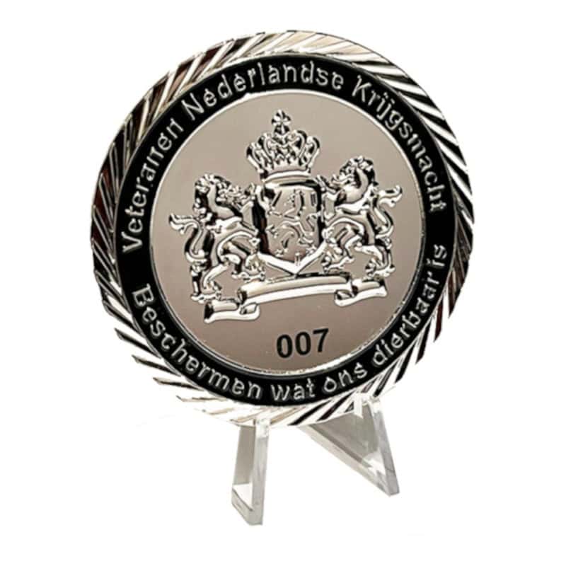 Challenge coin met nummering