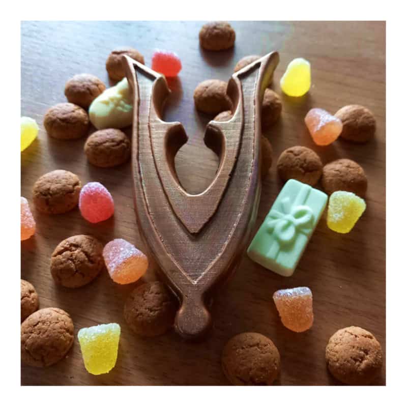 Schocolade draaginsigne veteraan decembermaand