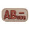 Patch bloedgroep beige ab-negatief