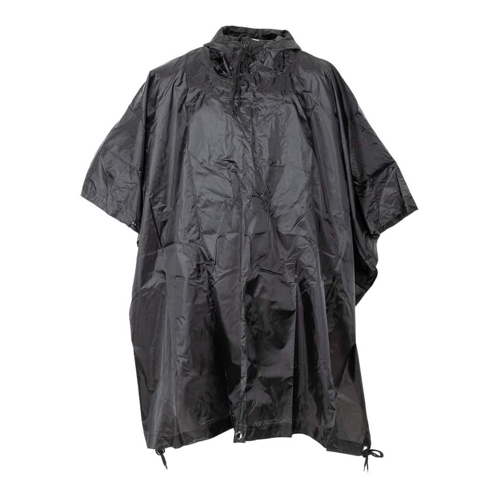 Poncho Rip Stop Black