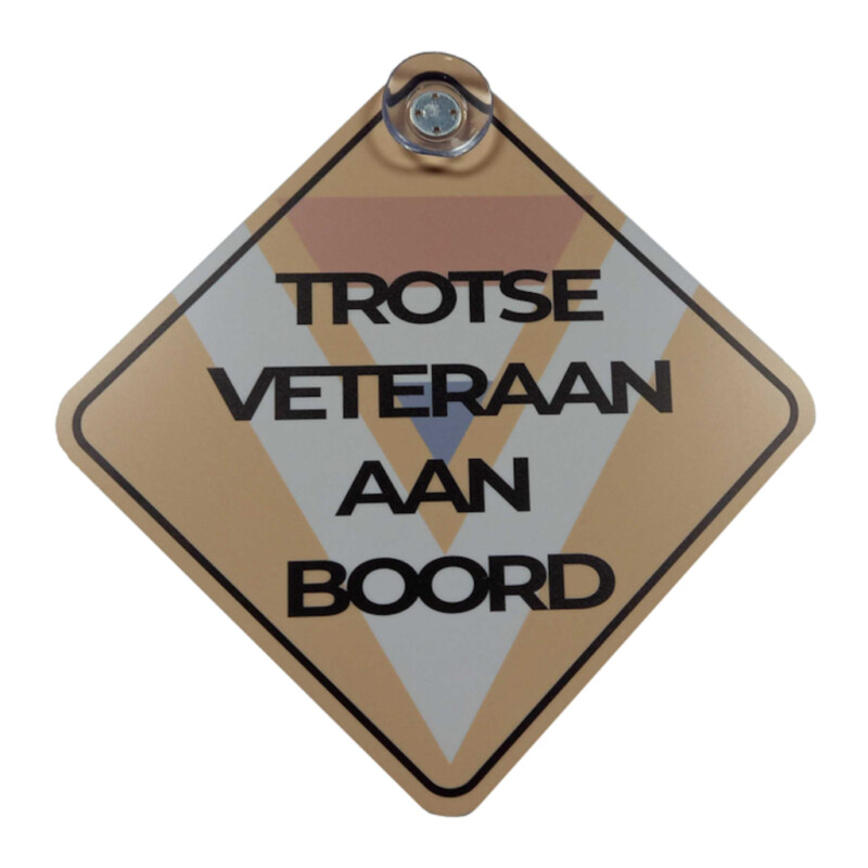 Raambordje Trotse Veteraan