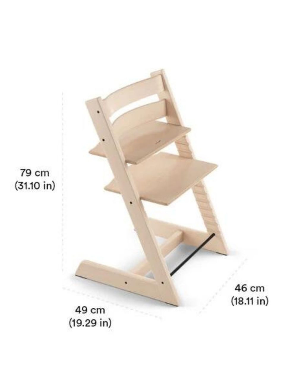 Krzesło Stokke Tripp Trapp - wymiary