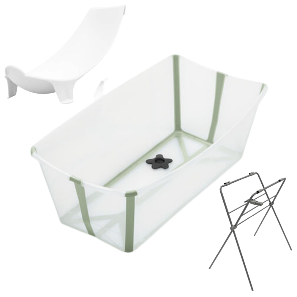 Zestaw Stokke Flexi Bath – składana wanienka, wkładka dla noworodków i stojak - obrazek 5