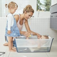 wanienka i wkładka dla noworodka stokke