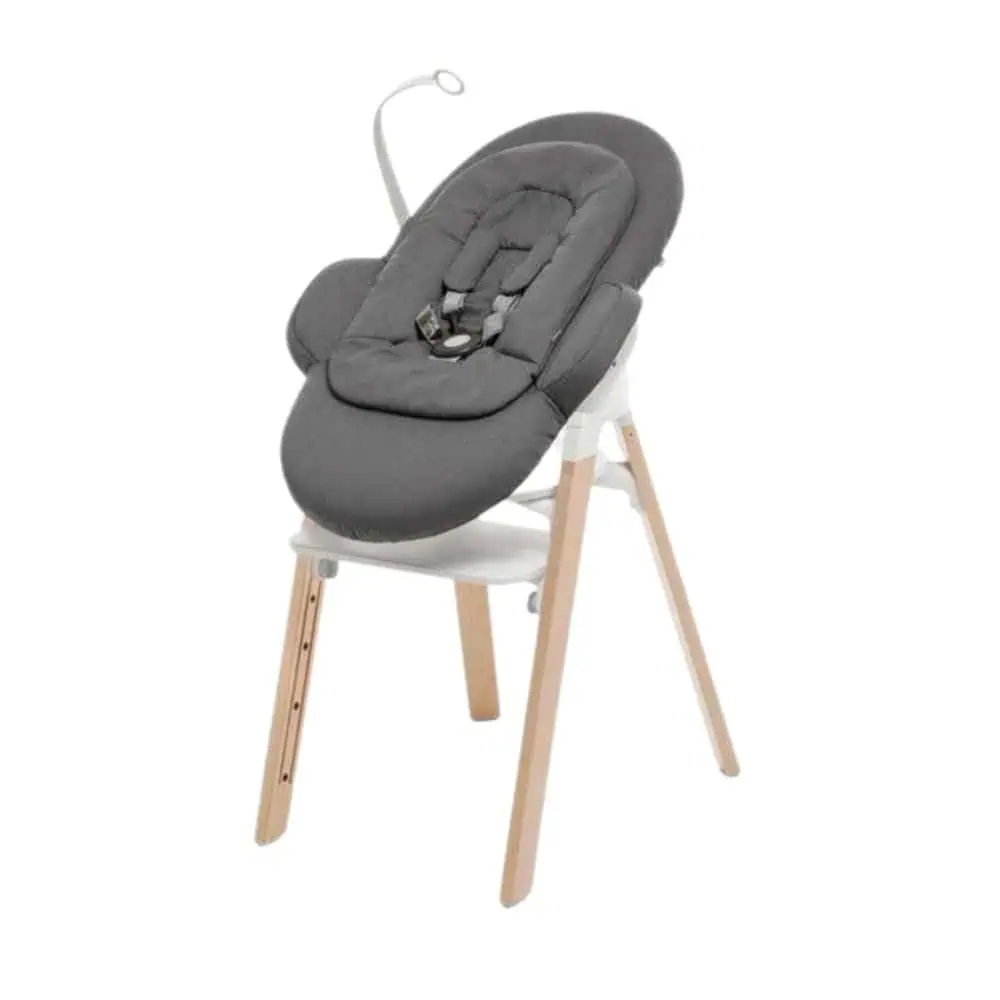 Stokke Steps Newborn Set Deep Grey White Chassis