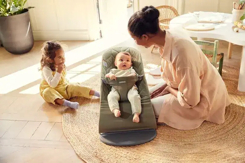 BabyBjorn – leżaczek Bliss Woven Petal Quilt - obrazek 27