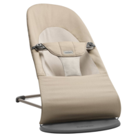 BabyBjorn Bouncer Balance Soft Cotton Dark Grey Frame Khaki Beige - Khaki Beżowy
