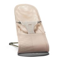 BabyBjorn Bouncer Bliss Mesh Dark Grey Frame Pearly Pink - Perłowy Róż