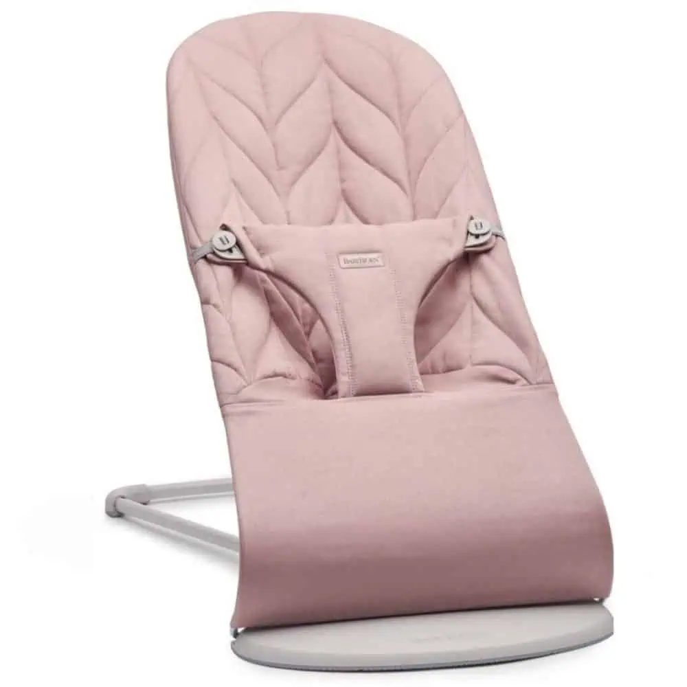 Babybjorn Bliss Woven Petal Quilt Light Grey Frame Dusty Pink - Zgaszony Róż