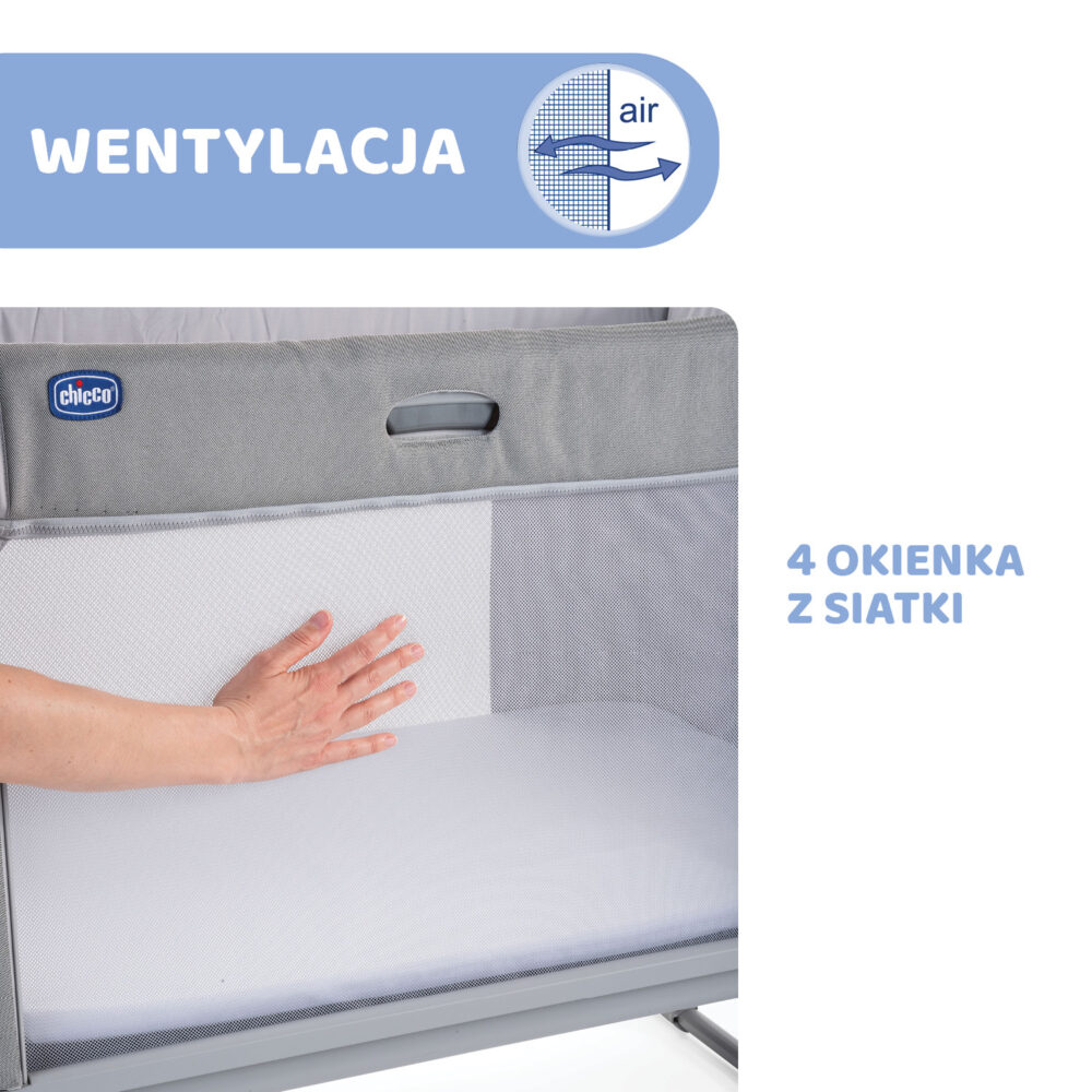 Chicco Next2Me Forever – łóżeczko dziecięce 3w1 z funkcją dostawki - obrazek 17