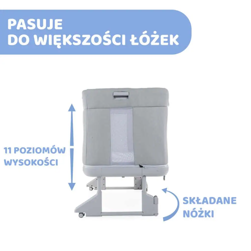 Chicco Next2Me Forever – łóżeczko dziecięce 3w1 z funkcją dostawki - obrazek 13