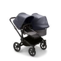 Bugaboo Donkey 5 Duo Black Stormy Blue Grey Melange