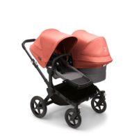 Bugaboo Donkey 5 Duo Black Sunrise Red Grey Melange