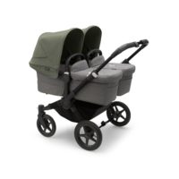 Bugaboo Donkey 5 Twin Black Forest Green Grey Melange