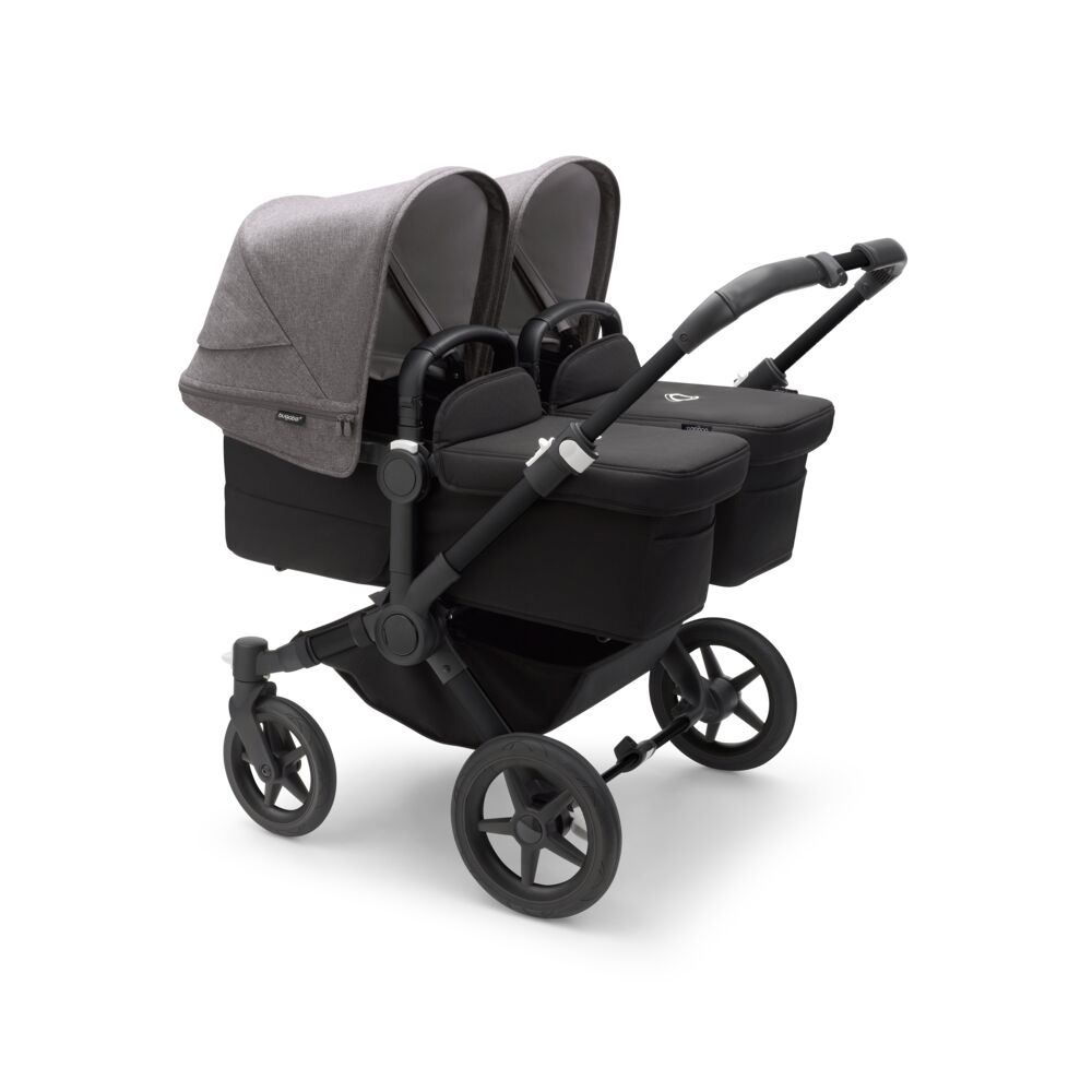 Bugaboo Donkey 5 Twin Black Grey Melange Midnight Black