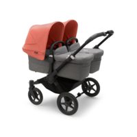 Bugaboo Donkey 5 Twin Black Sunrise Red Grey Melange