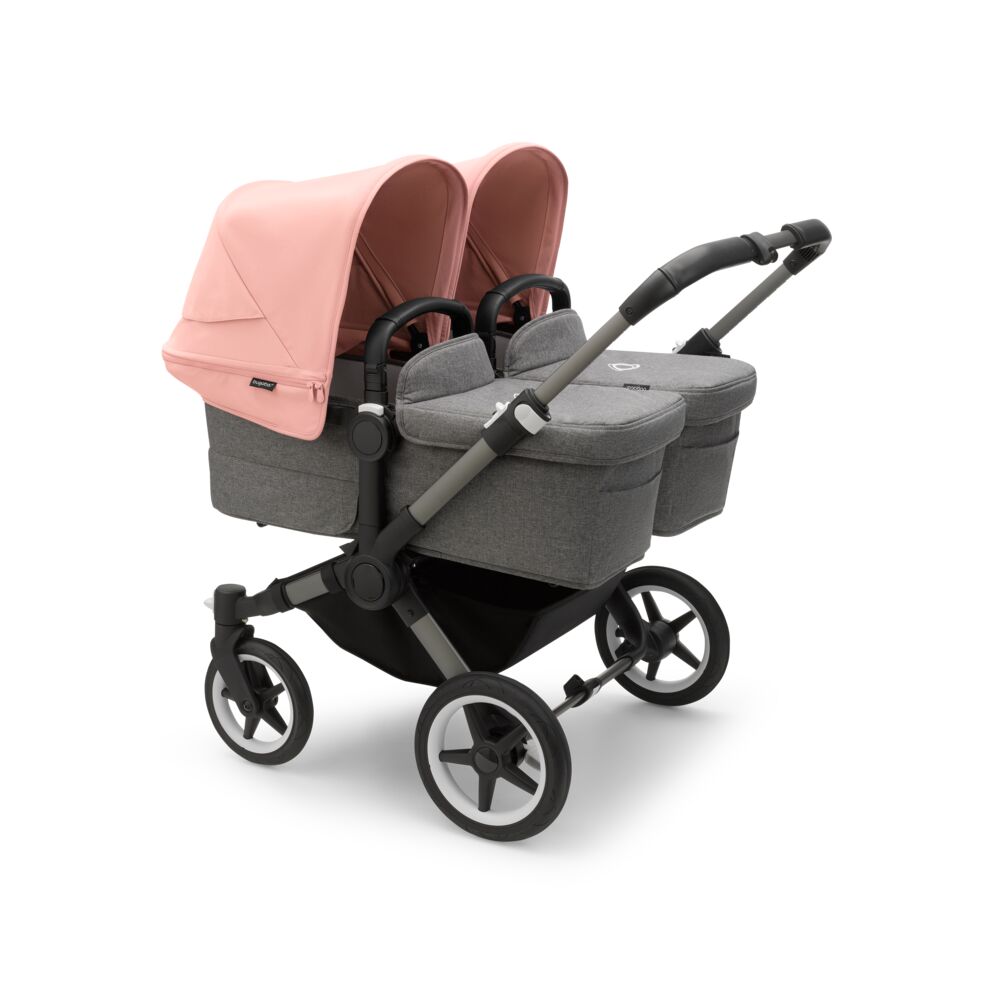 Bugaboo Donkey 5 Twin Graphite Morning Pink Grey Melange